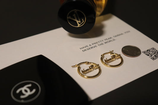 The Stainless Pretty Baby Girls Hoops Dime Sized